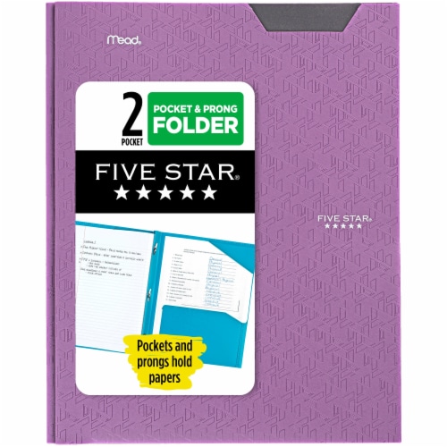 Five Star® Advance Pocket & Prong Folder Perspective: front