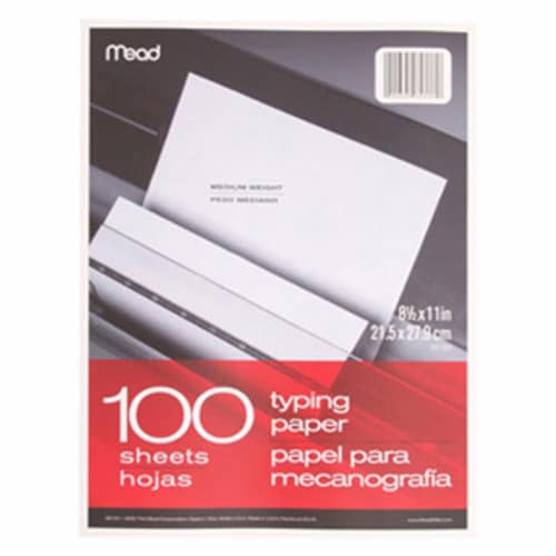 Mead Products Mea39100 Paper Typing 8.5 X 11 100 Ct Perspective: front