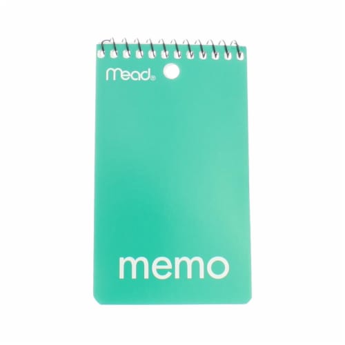 Mead® Wirebound Memo Pad with Wall-Hanger Eyelet Perspective: front
