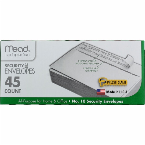 Press-it Seal-it Self-Adhesive Security Envelope, #10, Monarch Flap, Self-Adhesive Closure, 4.25 x 9.13, White, 540/Box Press-it Seal-it Self-Adhesive Security Envelope, #10, Monarch Flap, Self-Adhesive Closure, 4.25 x 9.13, White, 540/Box