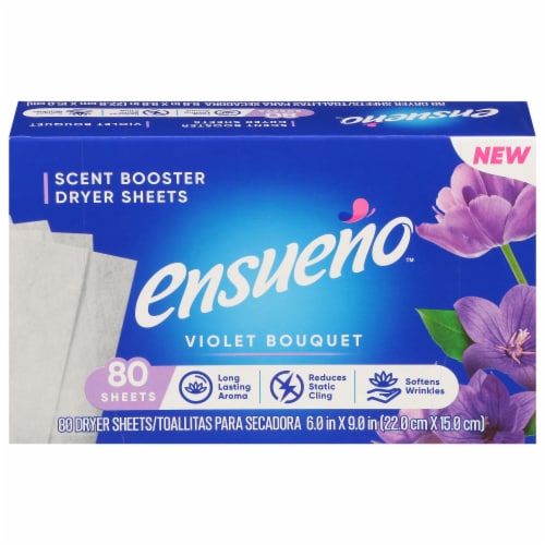 Ensueno Violet Bouquet Dryer Sheets Perspective: front