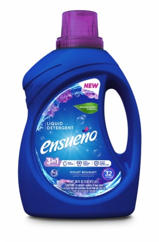 Ensueño Liquid Laundry Detergent – Violet Bouquet Scent Perspective: front