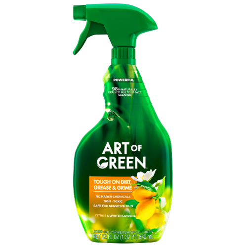 Art of Green Citrus & White Flowers Multi-Surface Cleaner Perspective: front