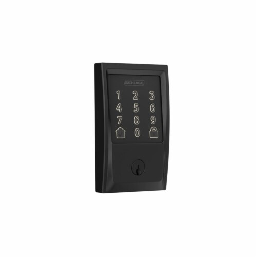 Schlage Encode Matte Black Metal Wifi Deadbolt Total Qty 1
