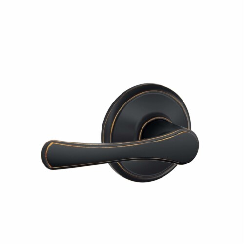 Schlage Traditional Aged Bronze Privacy Lever Right or Left Handed Schlage Traditional Aged Bronze Privacy Lever Right or Left Handed