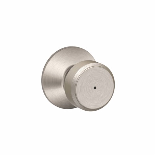 Schlage Bowery Satin Nickel Privacy Knob Right or Left Handed Schlage Bowery Satin Nickel Privacy Knob Right or Left Handed