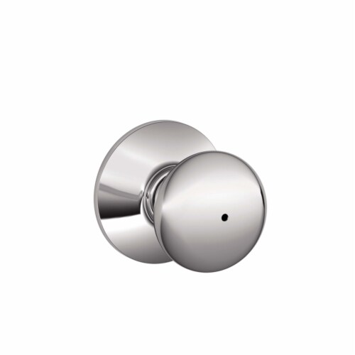 Schlage Plymouth Bright Chrome Passage Door Knob Right or Left Handed Schlage Plymouth Bright Chrome Passage Door Knob Right or Left Handed