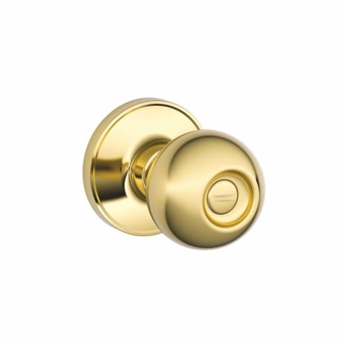 Schlage Dexter Corona Bright Brass Passage Door Knob Right or Left Handed Schlage Dexter Corona Bright Brass Passage Door Knob Right or Left Handed