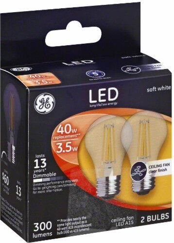 Kroger Ge 3 5 Watt 40 Watt Ceiling Fan A15 Led Light