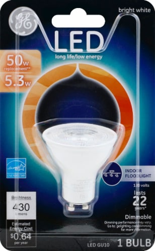 GE LED 50w GU10 Light Bulb White