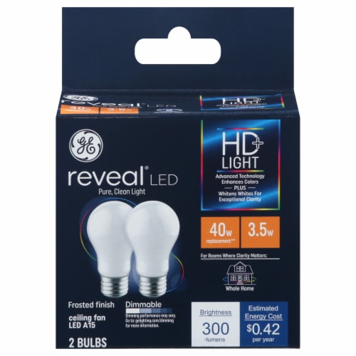 GE LED4DFA15-GRVLW2 Reveal LED Perspective: front