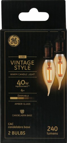Ge vintage light discount bulbs candelabra base