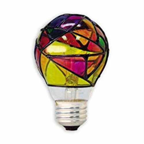 Ge incandescent stained discount glass light bulbs