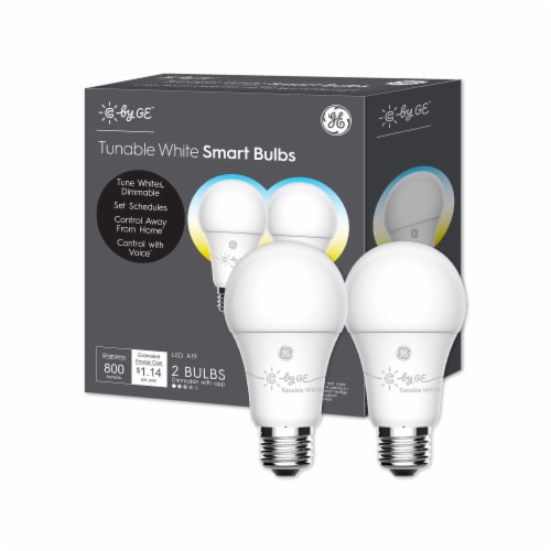 GE A19 LED Tunable Smart Bulbs - White Perspective: front