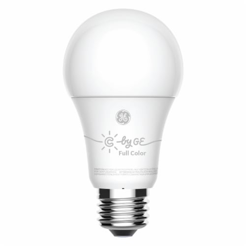 GE 60-Watt C Full Color A19 Smart LED Light Bulbs Perspective: front