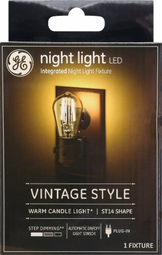 Ge led vintage style shop warm candle light