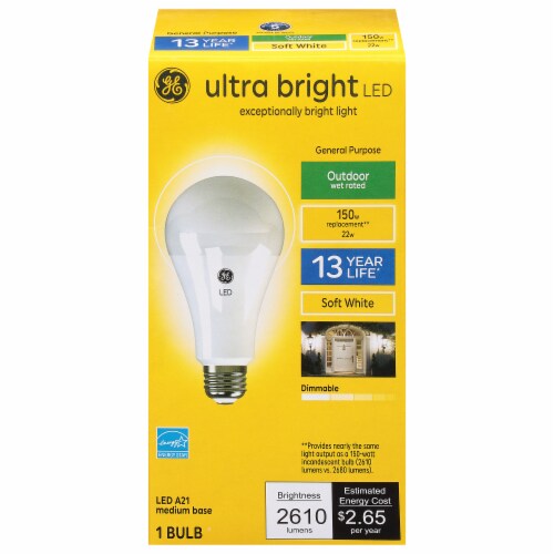 GE 150 Watt LED Light Bulb Perspective: front