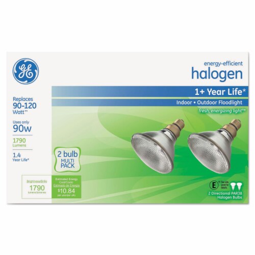 GE Energy Efficient Par38 Halogen Bulb 80 W 2 Pack GEL66282