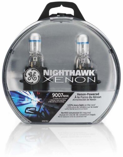 GE Nighthawk 67-Watt 9007 NHX/BP2 Xenon Replacement Headlight Bulbs Perspective: front