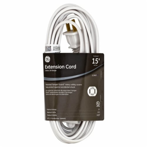 GE Indoor Extension Cord - White Perspective: front