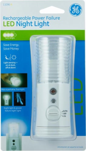 GE LED Rechargeable Power Failure Night Light - White, 1 Count - Harris  Teeter