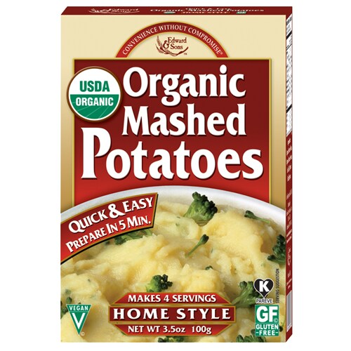 Edward & Sons Organic Mashed Potatoes Perspective: front
