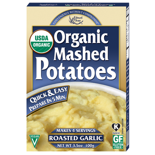 Edward Sons Organic Roasted Garlic Mashed Potatoes 3.5 Oz Mariano s