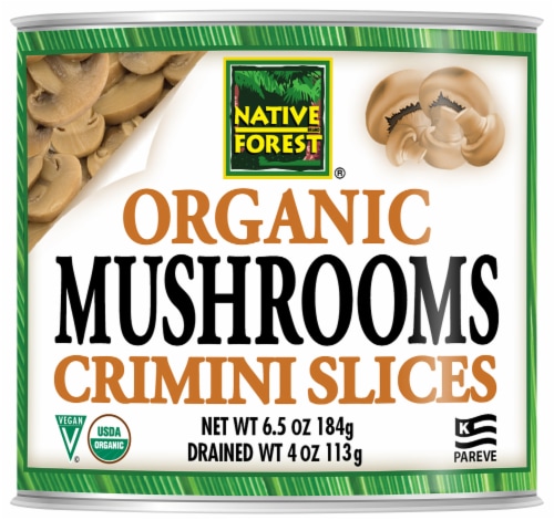 Native Forest Organic Sliced Crimini Mushrooms Perspective: front