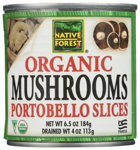 Native Forest Organic Portobello Mushroom Slices Perspective: front