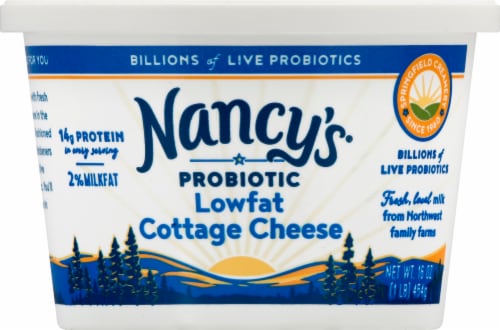 Nancy's Probiotic Lowfat Cottage Cheese Perspective: front