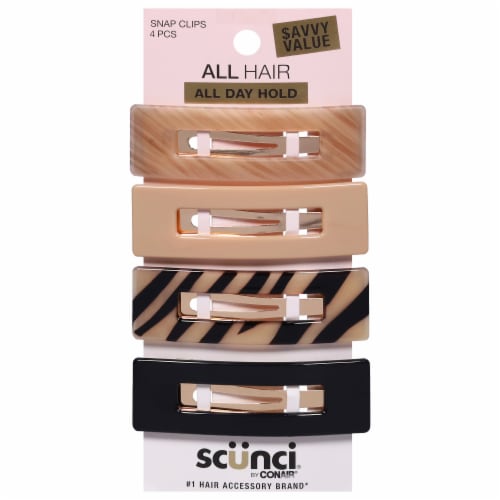 Scunci Snap Clips Savvy Value Perspective: front