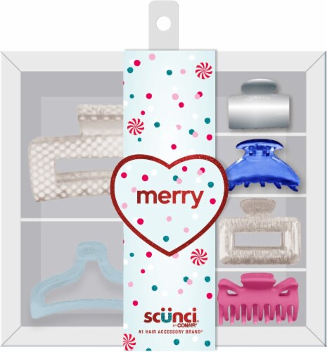 Scunci Claw Clips Box - Pastels Perspective: front