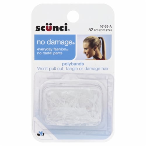 Scunci Clear Polyband Elastics 52 ct Harris Teeter
