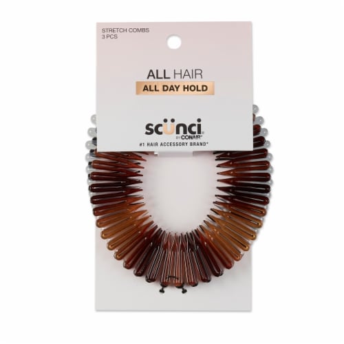 Scunci® All Day Hold Stretch Comb Headband - Assorted Perspective: front
