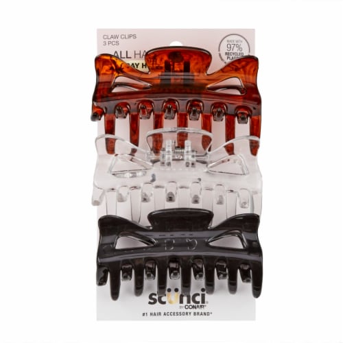 Scunci® Effortless Beauty Jaw Clips Multipack Perspective: front