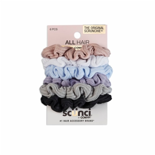 Scunci® Mini Waffle Scrunchies Perspective: front