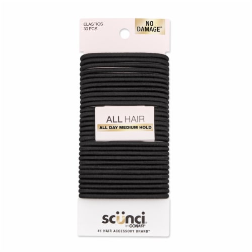 Scunci® No Damage Elastics - Black Perspective: front