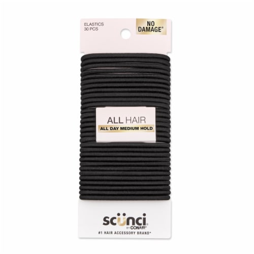 Dillons Food Stores Scunci No Damage 4mm Black Elastics 30 Ct