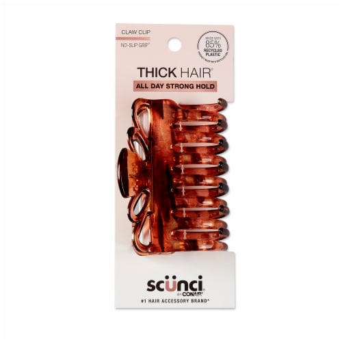 Scunci® No Slip Grip Crown Jaw Clip Perspective: front