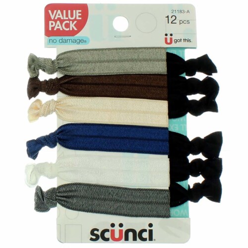 Scunci® Bright Knotted Ponytail Holder Perspective: front