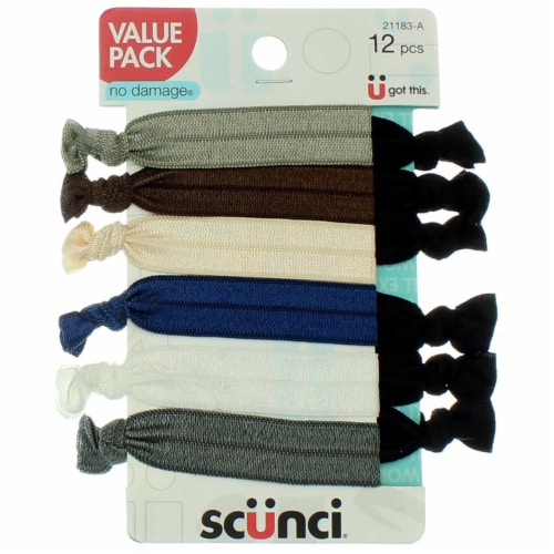 Scunci® Bright Knotted Ponytail Holder Perspective: front