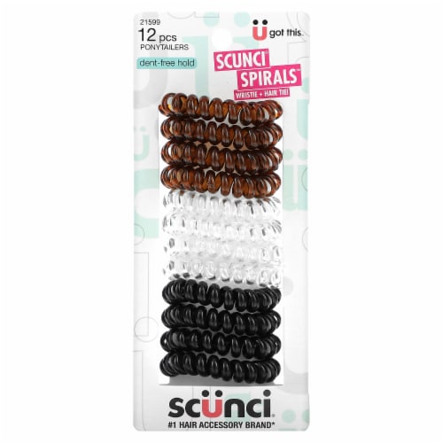 Scunci® Spiral Twister Ponytailers Perspective: front