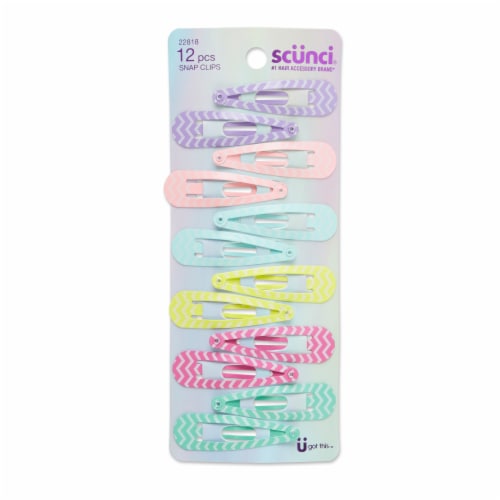 Scunci® Girl 4cm Clippies - Dot Print Perspective: front
