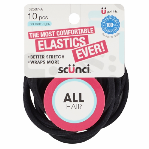 Scunci Hair Elastics - Black Perspective: front