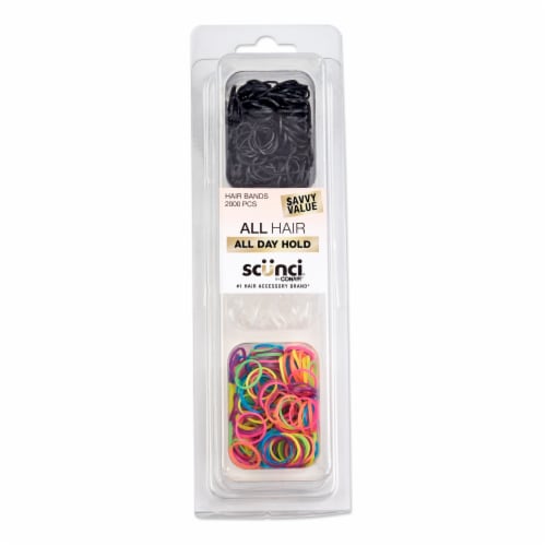Scunci® Polybands and Reusable Clamshell Value Pack Perspective: front