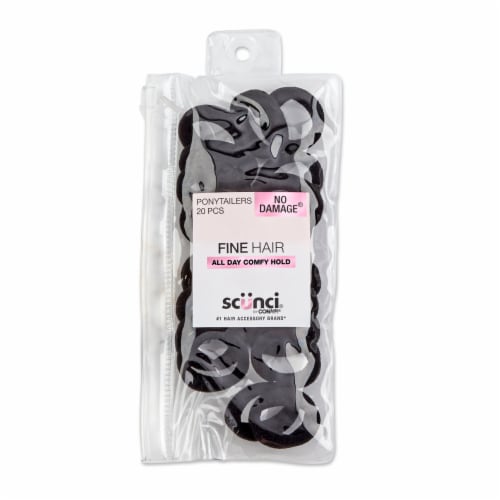 Scunci® Black Ponytailers Perspective: front