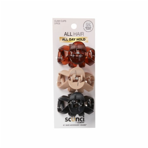 Scunci Effortless Beauty Jaw Hair Clips Perspective: front