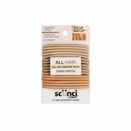 Scunci No Damage Blonde Elastics Perspective: front