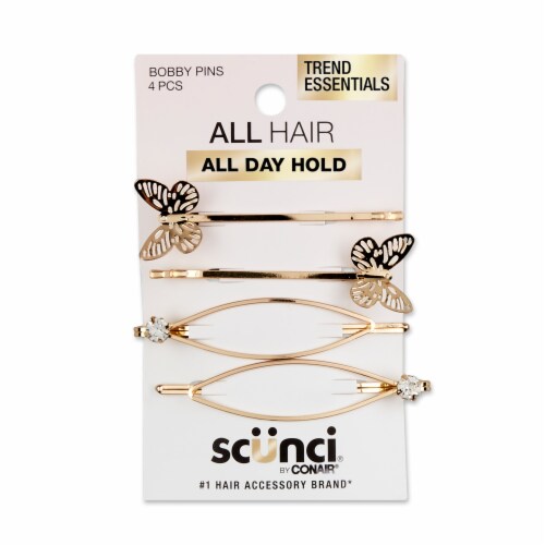 Scunci® Real Style Hair Clips Perspective: front