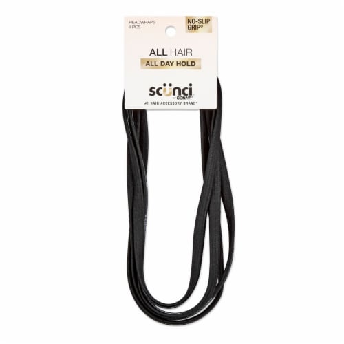Scunci® No-Slip Grip® Black Headwrap Perspective: front